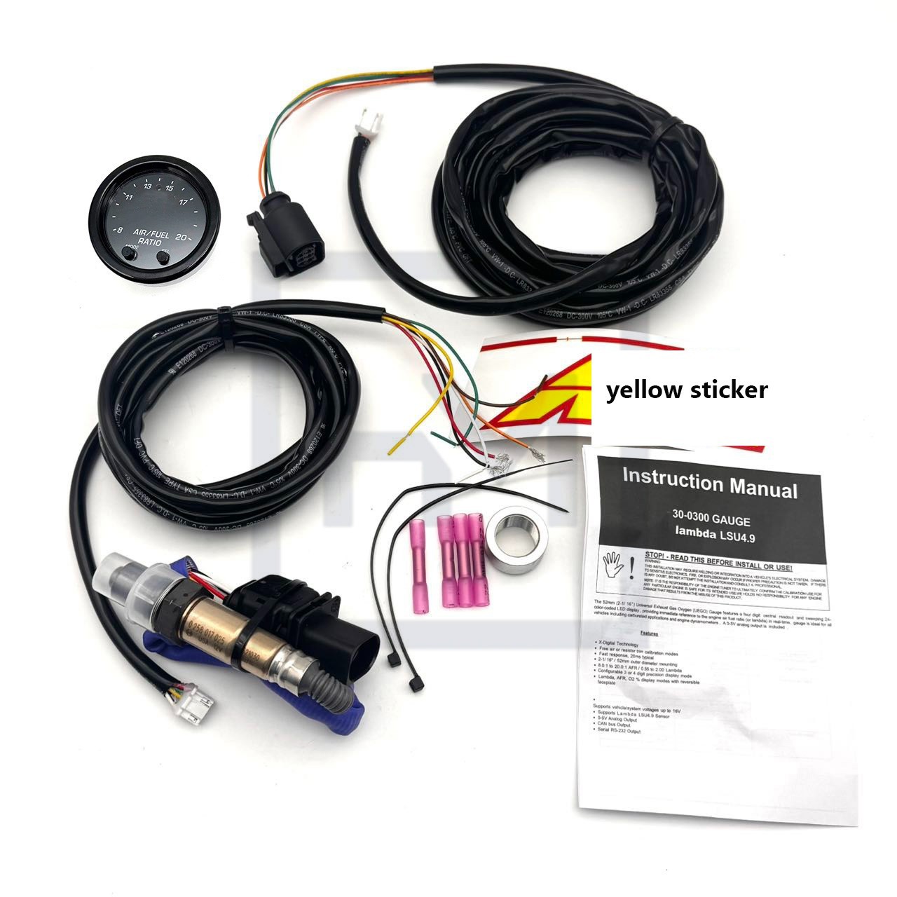 30-0300 New X-Series Wideband O2 Air Fuel Ratio Gauge Kit LSU 4.9 0258017025 30-0300 New X-Series Wideband O2 Air Fuel Ratio Gauge Kit LSU 4.9 0258017025