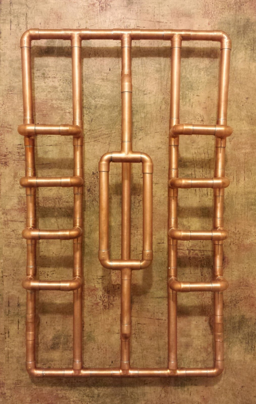 Handcrafted Rustic Farmhouse Wall Decor (Copper Metal Art Piece)