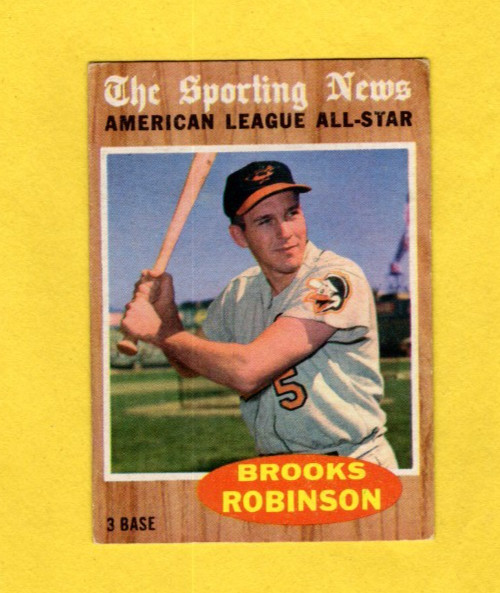 1962 Topps Brooks Robinson All Star #468 Baltimore Orioles VG/EX- 