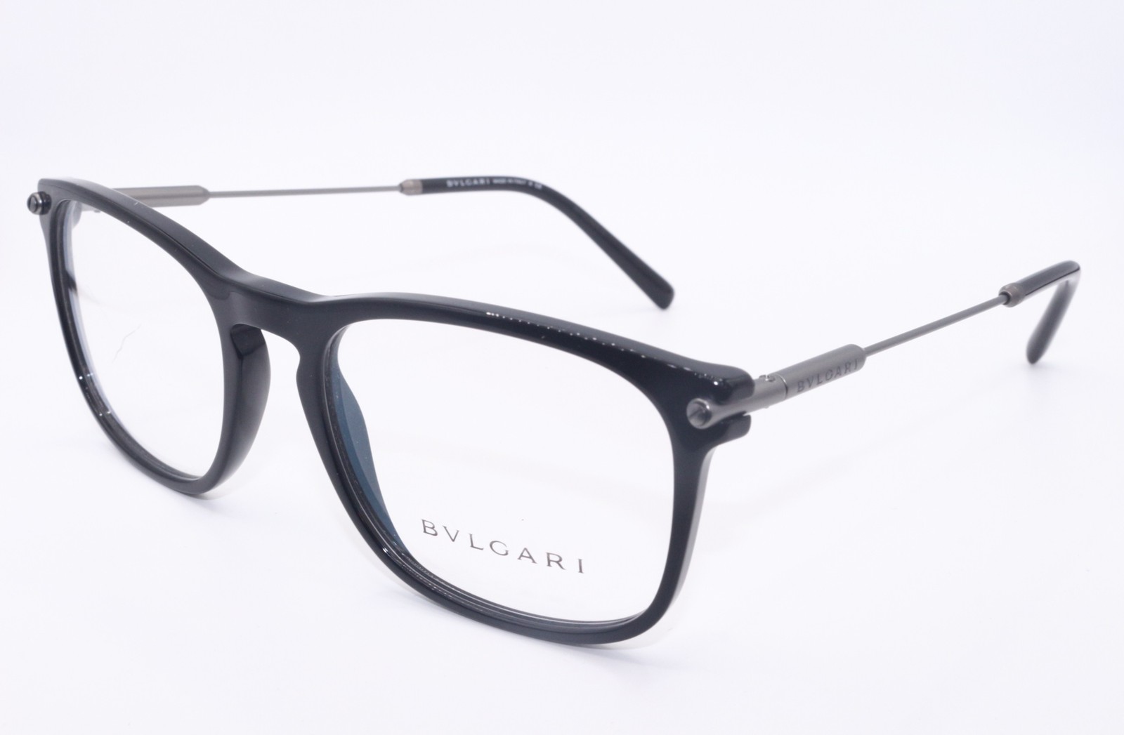 NEW BVLGARI 3038 501 BLACK GUNMETAL GUN BLK AUTHENTIC EYEGLASSES 54-19 NEW BVLGARI 3038 501 BLACK GUNMETAL GUN BLK AUTHENTIC EYEGLASSES 54-19
