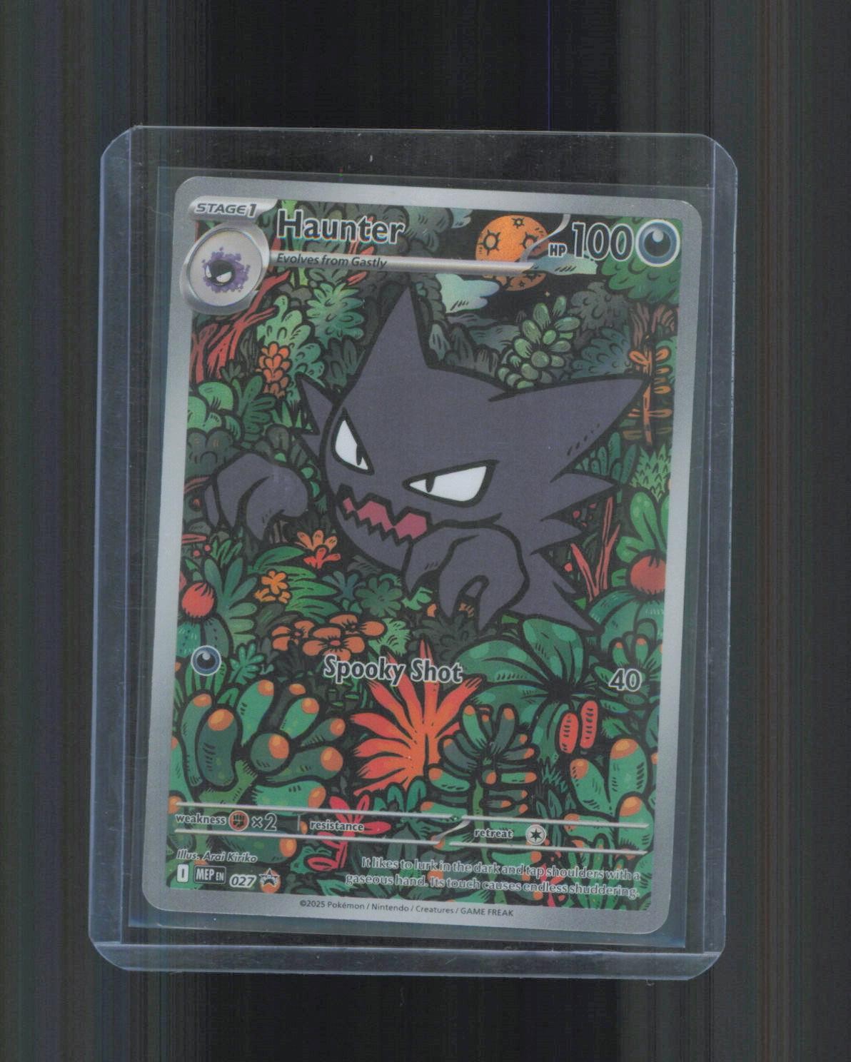 Haunter 027 Holo Illustration Rare ME: Mega Evolution Promo Pokemon Near Mint Haunter 027 Holo Illustration Rare ME: Mega Evolution Promo Pokemon Near Mint