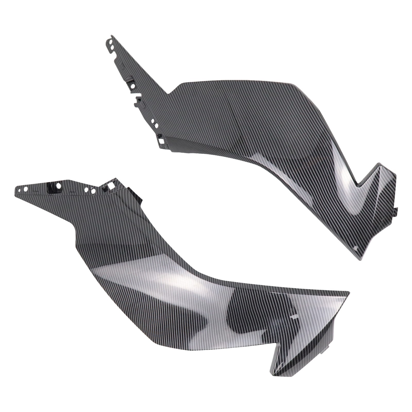 For Kawasaki ZX6R ZX636 2024-2026 Carbon Pattern Front Side Panel Cover Fairing