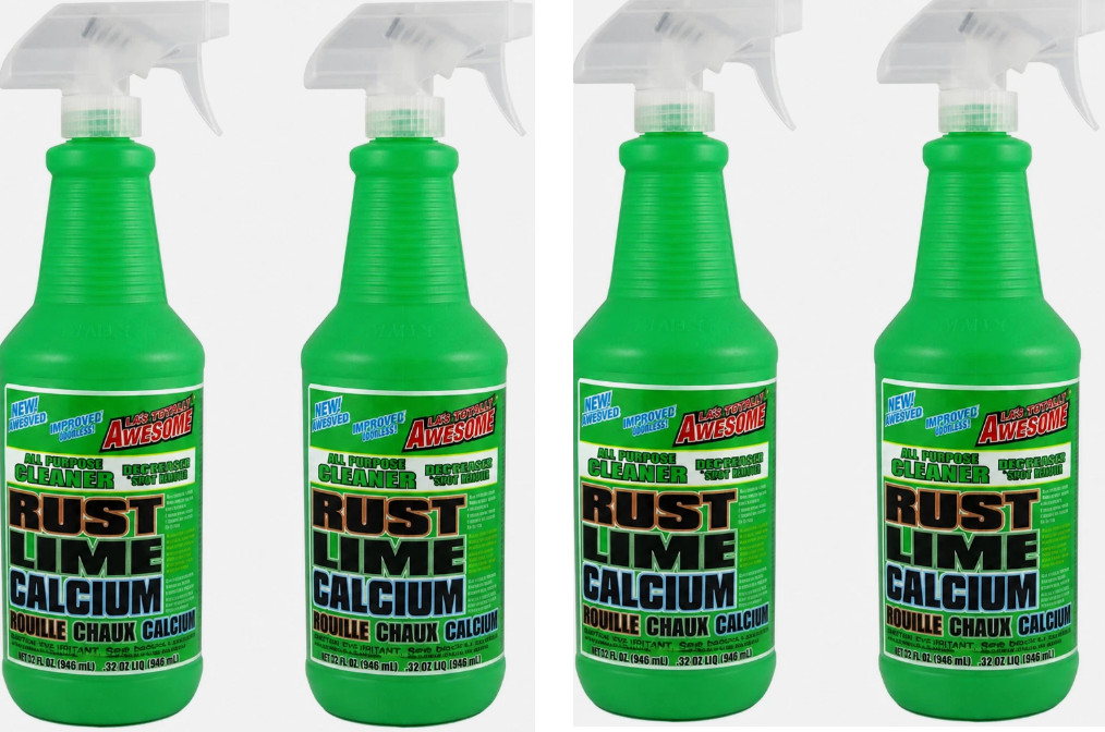 LA\'s Totally Awesome RUST LIME CALCIUM Cleaner & Stain Remover 32oz EACH 4PK