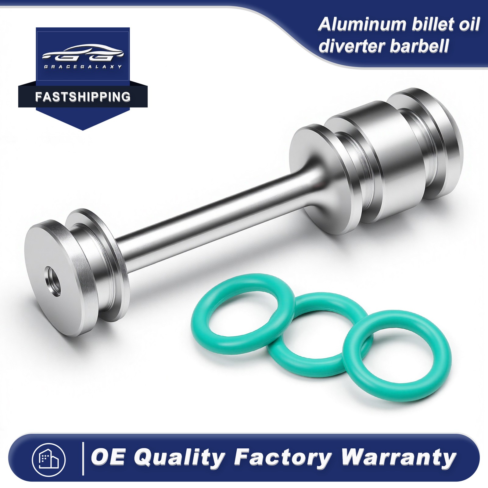 Billet Aluminum Oil Diverter Barbell for LS LS1 LS2 LS3 LQ4 4.8 5.3 5.7 6.0 6.2