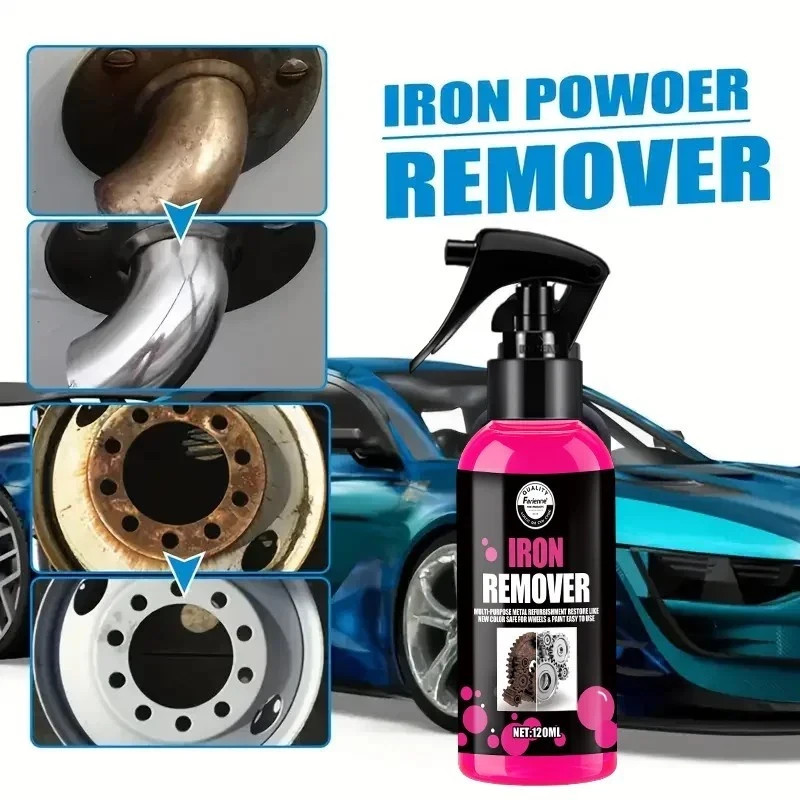 All-Purpose Rust Remover Spray 120ML Fast-Acting Iron Oxidation Eliminator All-Purpose Rust Remover Spray 120ML Fast-Acting Iron Oxidation Eliminator
