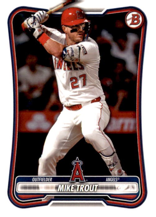 2026 Bowman Paper Mike Trout Los Angeles Angels #100 5 Card Lot 2026 Bowman Paper Mike Trout Los Angeles Angels #100 5 Card Lot