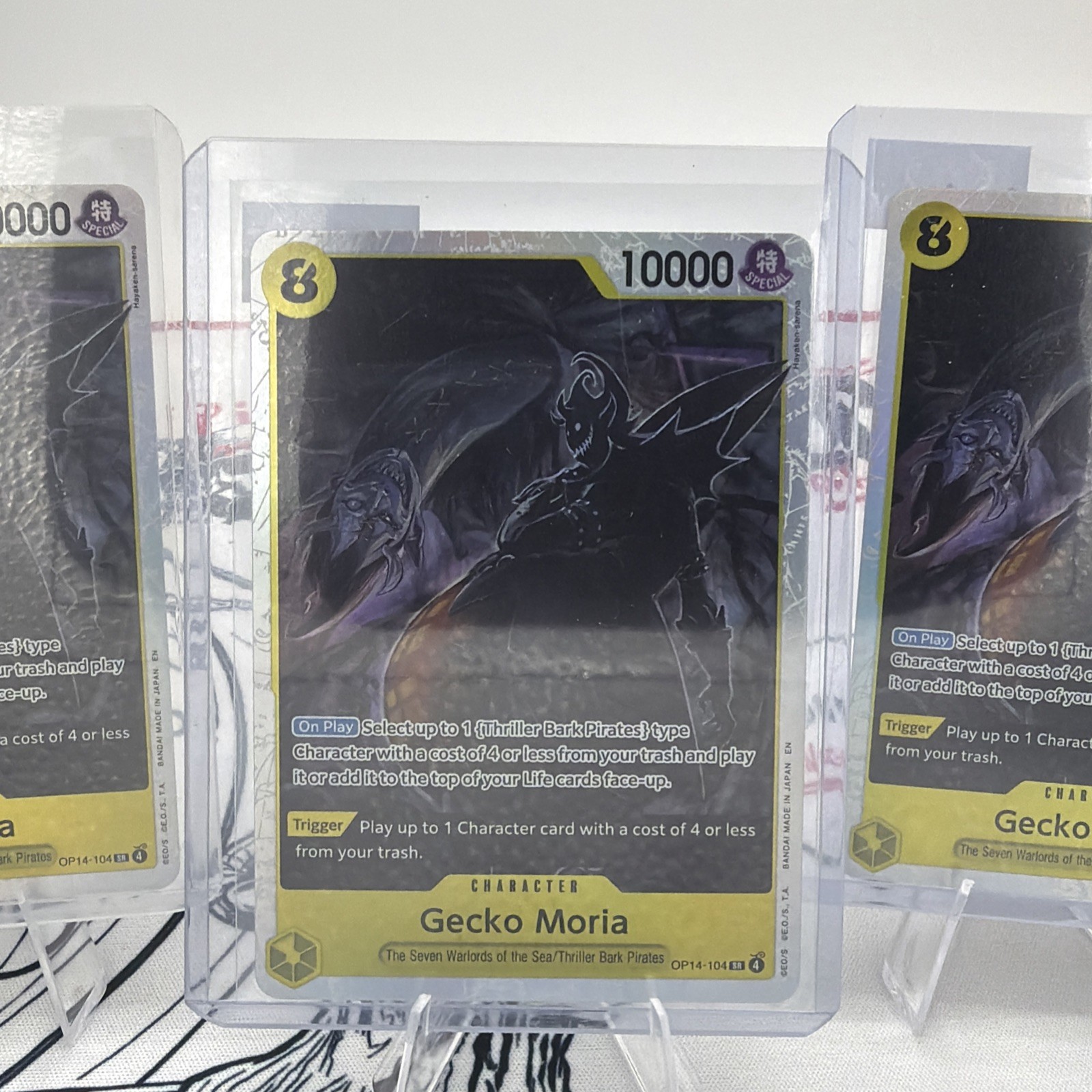 Gecko Moria OP14-104 SR Foil Yellow English  Playset X4