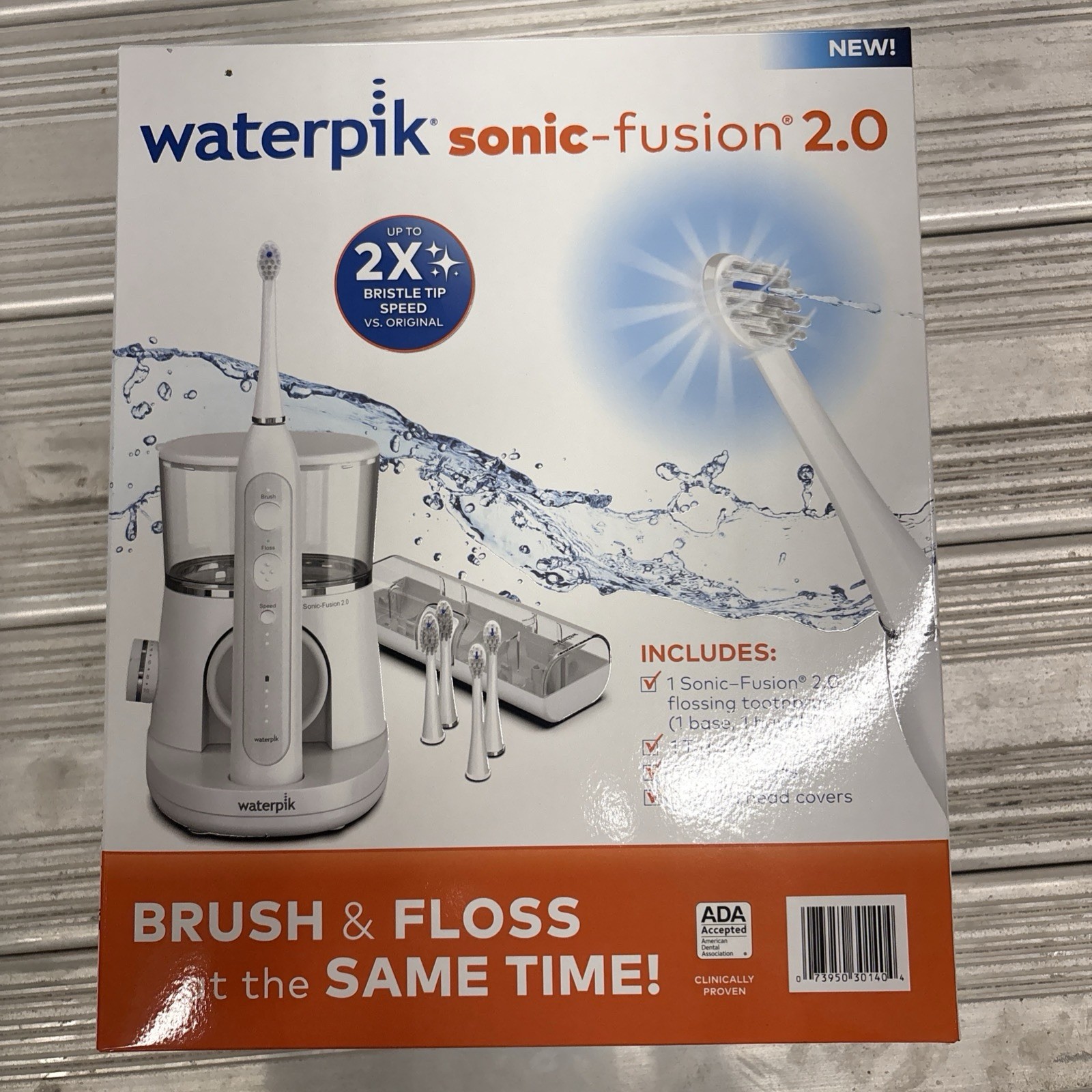 Waterpik Sonic-Fusion 2.0 Electric Toothbrush Water Flosser