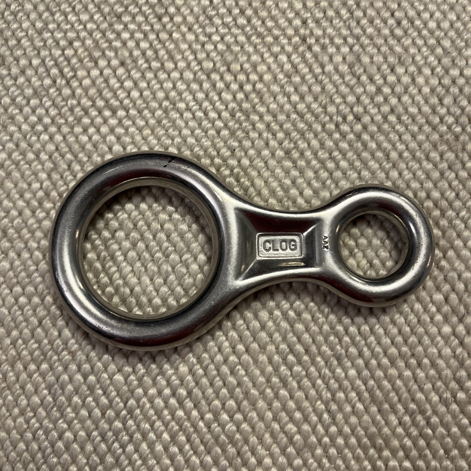Clog Wales Vintage Figure 8 Descender Aluminum Belay Device Rock Climbing 5.75\