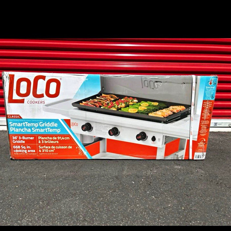 LOCO Cookers SmartTemp 36 in 3-Burner Propane Tabletop Griddle