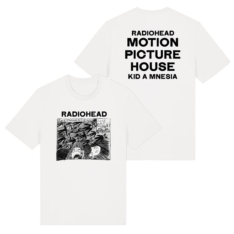 Motion Picture House Radiohead Rock Band Cotton T-shirt S-5XL