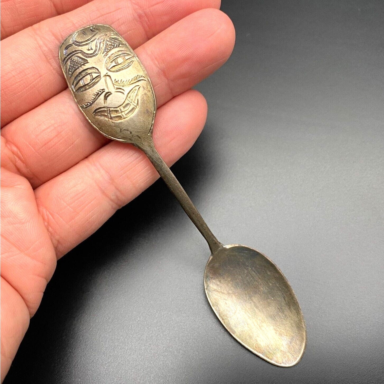 Vintage Sitka Northwest Coast Native Silver Spoon