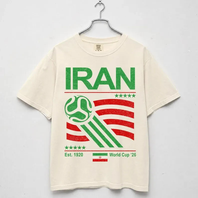 [COLECTION] Retro Iran Soccer Shirt, Vintage Iranian Flag Football Fan Tee