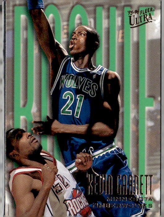 1995-96 Fleer Ultra Kevin Garnett #274 Gold Medallion RC Minnesota Timberwolves