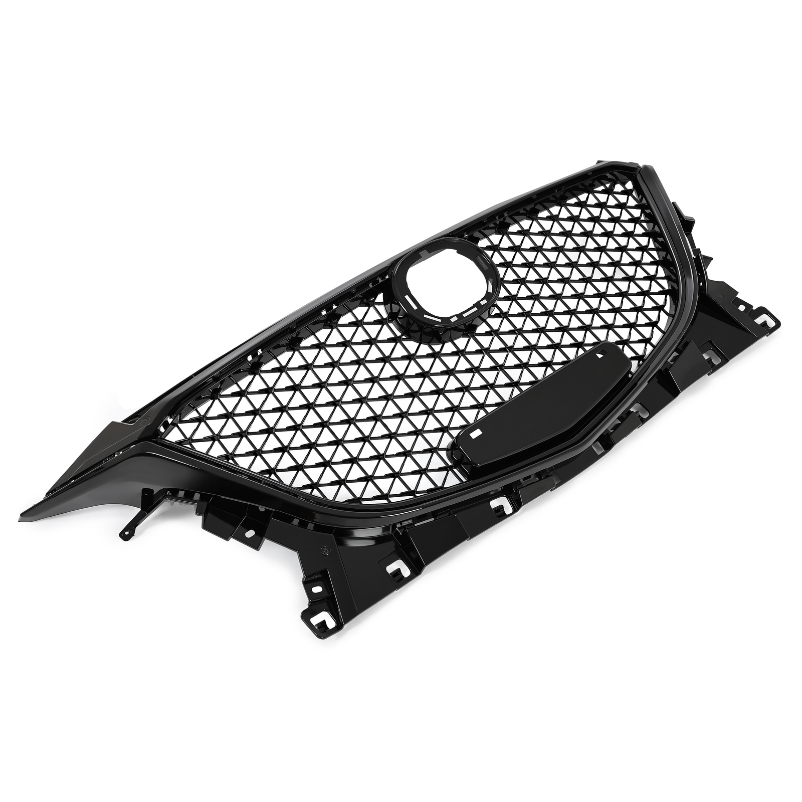 Front Upper Bumper Grille Honeycomb Style Fits For 2014 2015 2016 Mazda 3 Axela