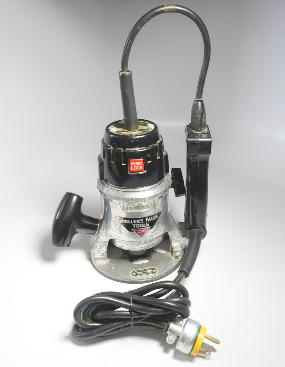 Vintage Millers Falls 780 Model A Router w/ 787 Base 22,000 RPM Made in USA