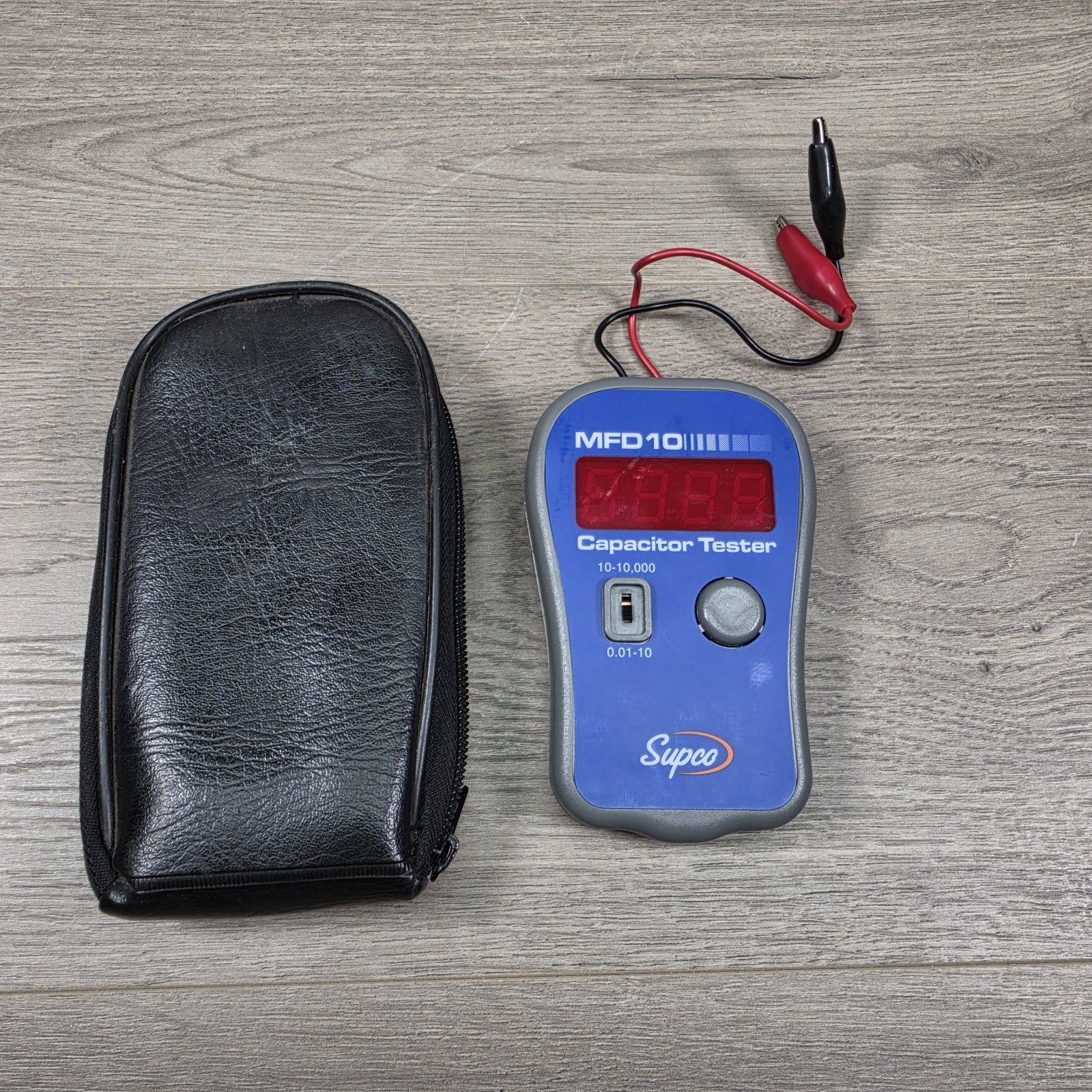 Supco MFD10 Digital Capacitor Tester with LED Display 0.01 to 10000mF Range 5% Supco MFD10 Digital Capacitor Tester with LED Display 0.01 to 10000mF Range 5%