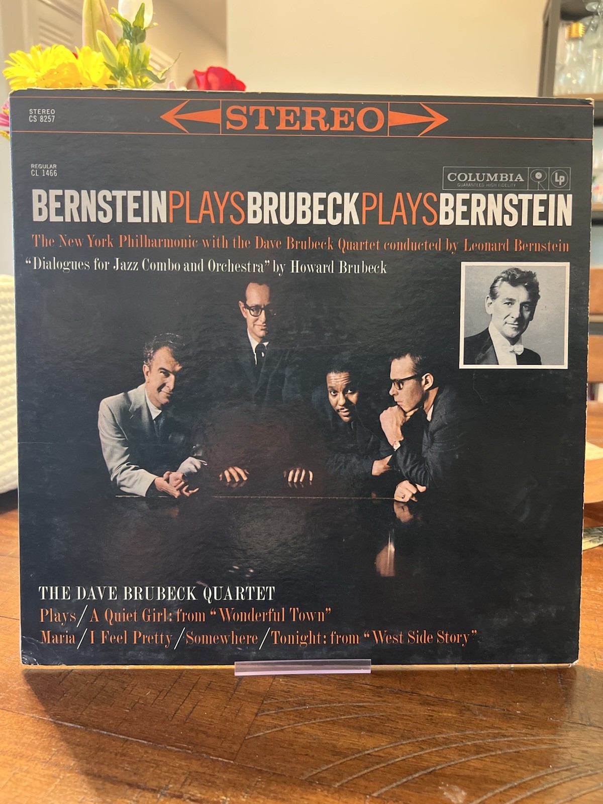Bernstein Plays Brubeck Plays Bernstein 33 RPM Album Columbia 6-Eye CS 8257 Bernstein Plays Brubeck Plays Bernstein 33 RPM Album Columbia 6-Eye CS 8257