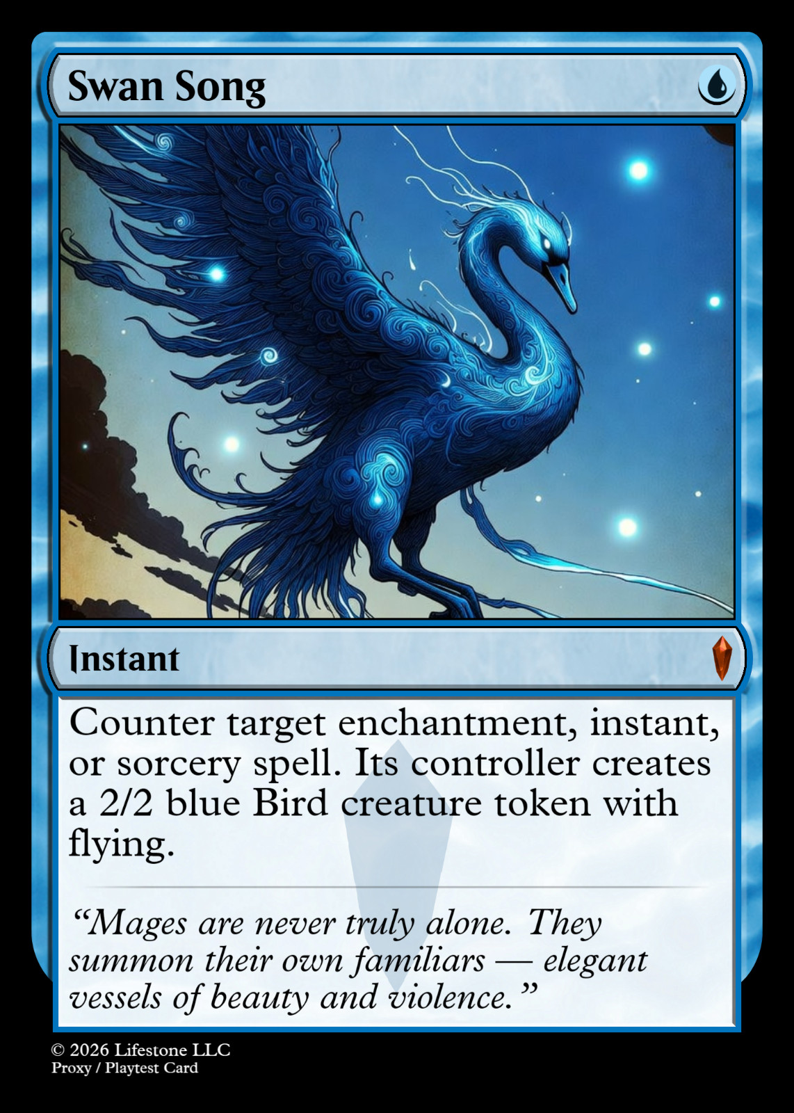 Swan Song - Premium Quality - Not Tournament Authorized