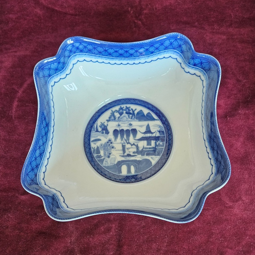 MOTTAHEDEH Portugal Porcelain Blue Canton Vista Alegre 9\