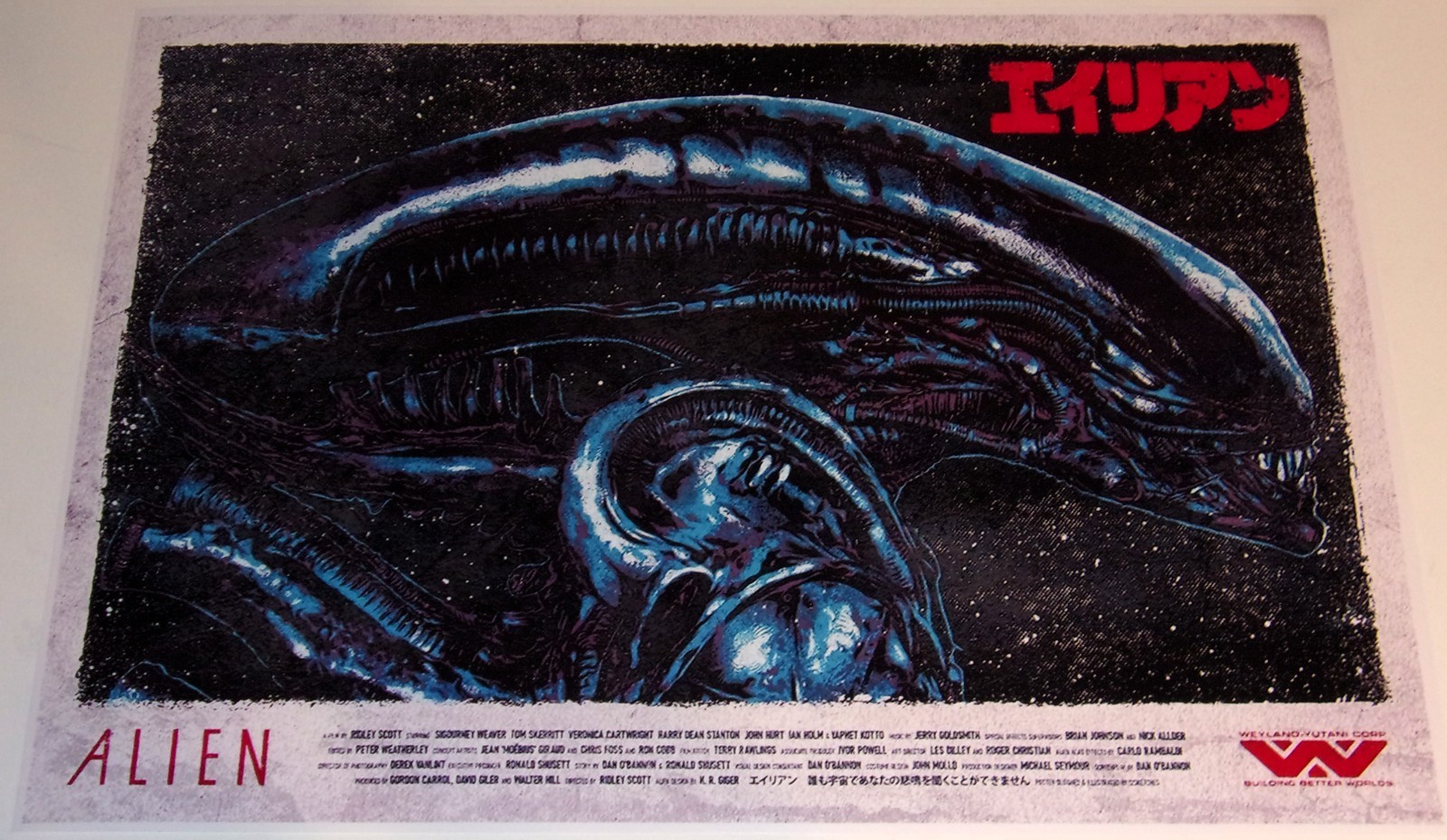 Alien 1979 Japan Movie Poster Ridley Scott Sigourney Weaver Aliens 19\