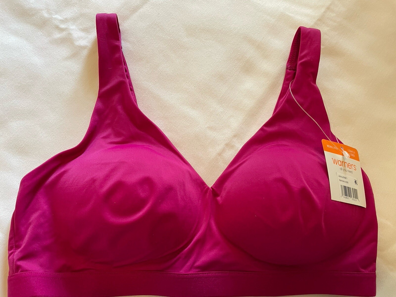 NWT Warners RM1041A Cloud 9 Wire- Free Bra FUCHSIA PINK SMALL NWT Warners RM1041A Cloud 9 Wire- Free Bra FUCHSIA PINK SMALL