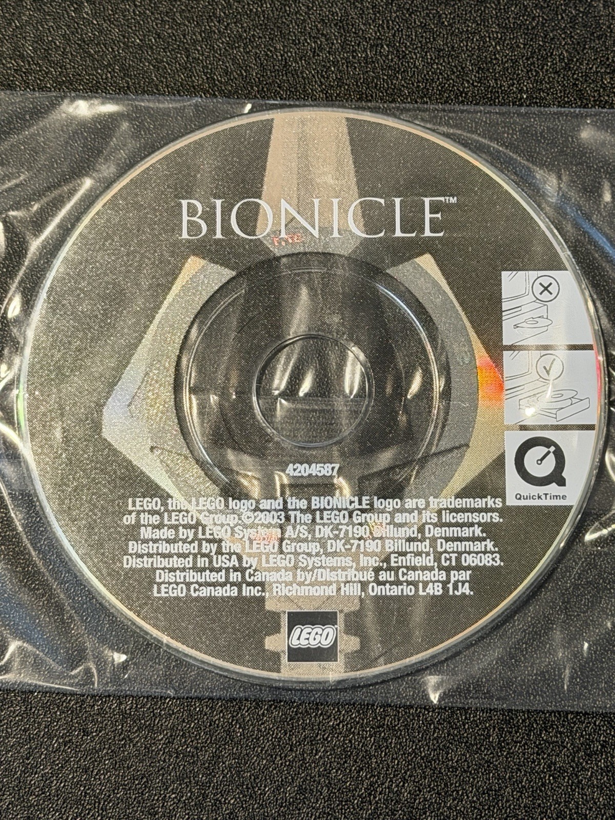 Bionicle Lego PC CD-Rom Promo 2003 Vintage Bionicle Lego PC CD-Rom Promo 2003 Vintage