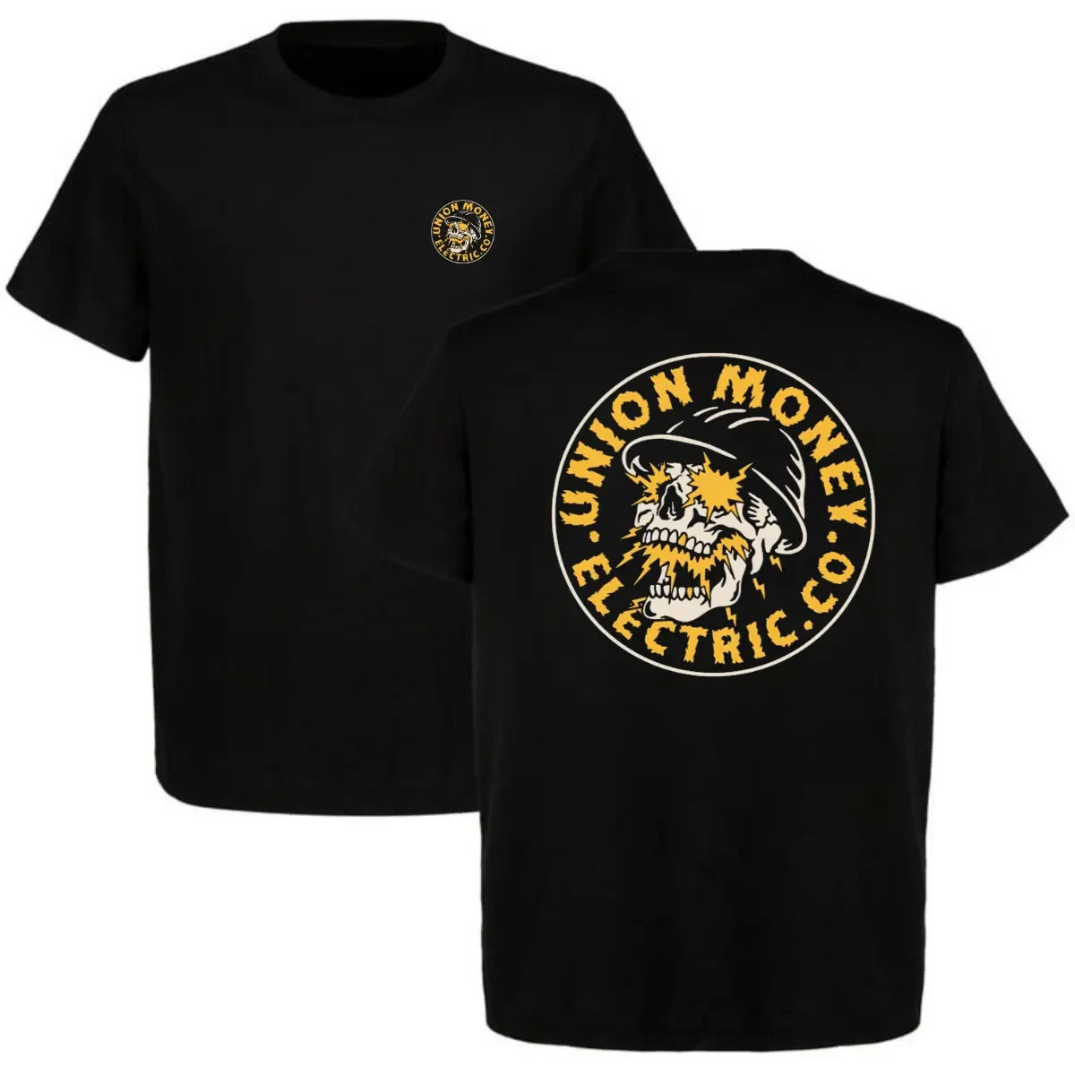 Union Money Electric Co Lightning Skull T-Shirt