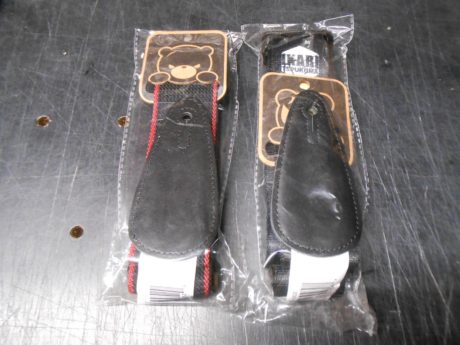 Lot (2) NEW Ikarikuma Angry Little Black Bear Straps Guitar Nylon Tepukuma NWT Lot (2) NEW Ikarikuma Angry Little Black Bear Straps Guitar Nylon Tepukuma NWT