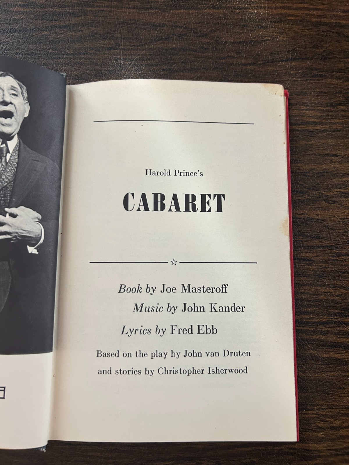 Cabaret Original Book