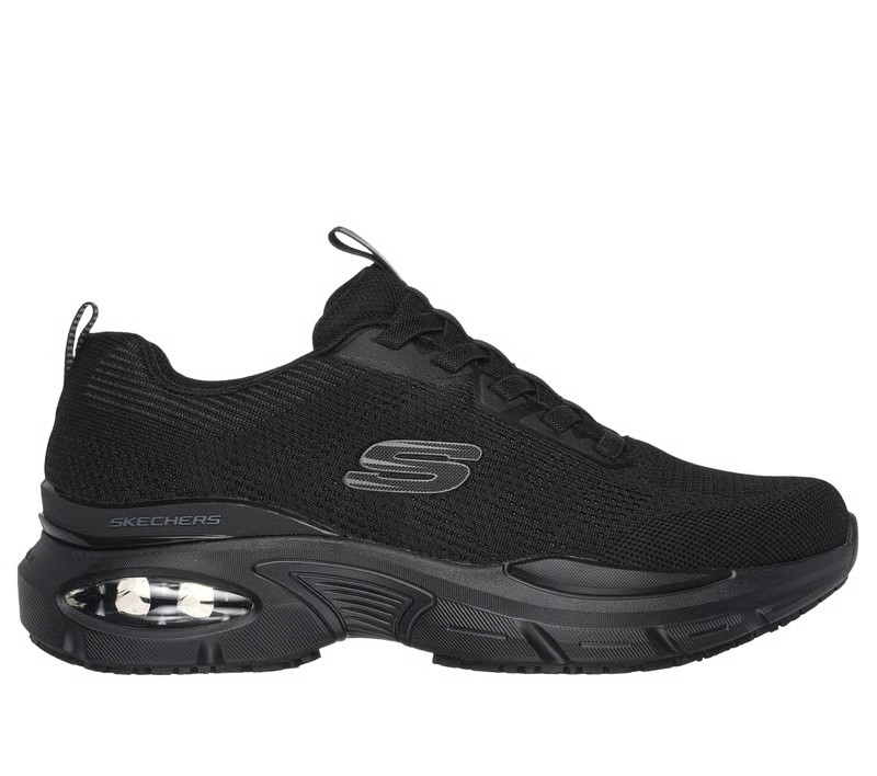 SKECHERS Work Slip-Resistant: Skech-Air Ventura Men's Casual Sneaker - Black