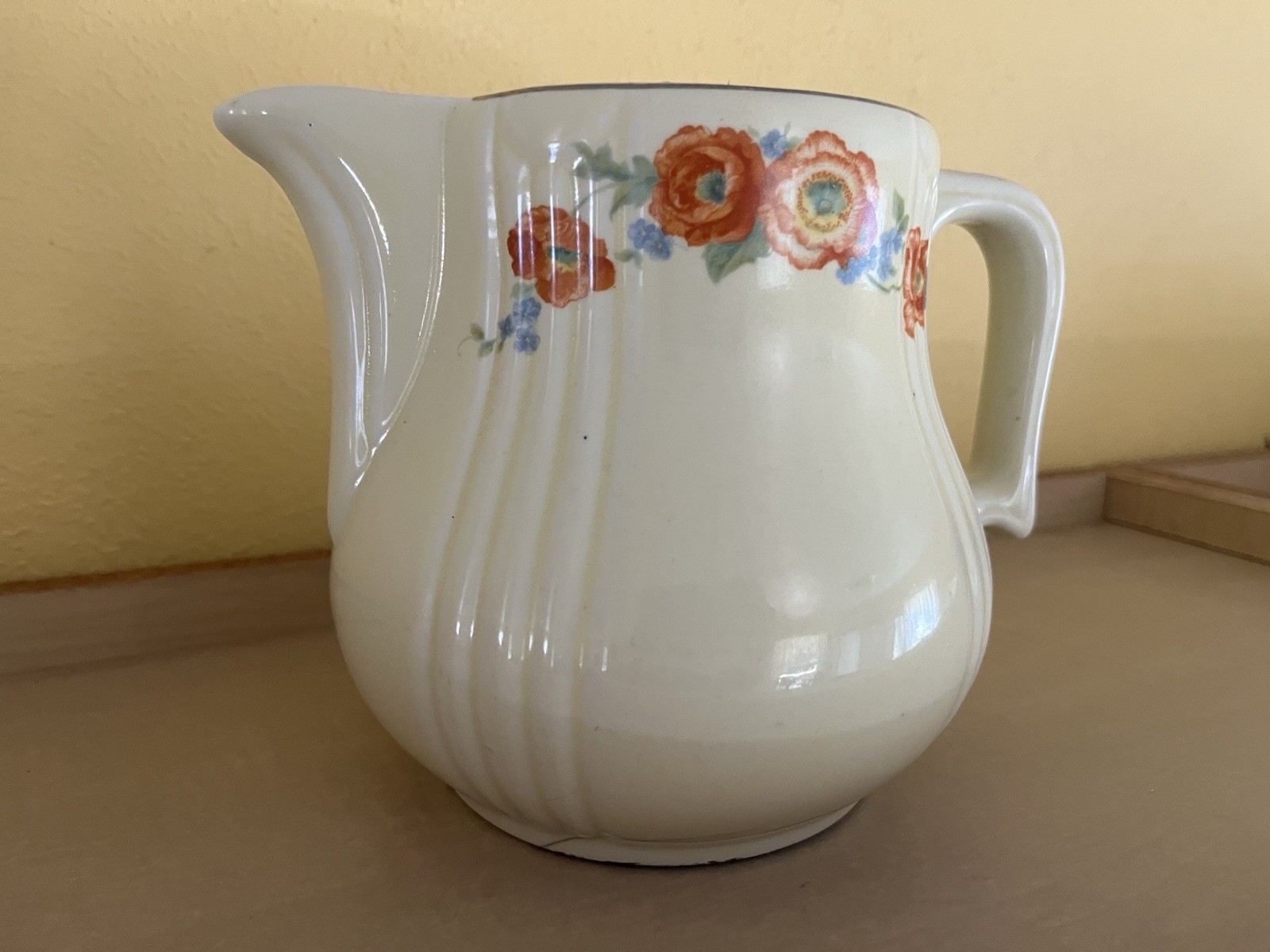Vtg Hall\'s Superior Quality Kitchenware Radiance Pitcher Orange Poppy Jug USA Vtg Hall\'s Superior Quality Kitchenware Radiance Pitcher Orange Poppy Jug USA