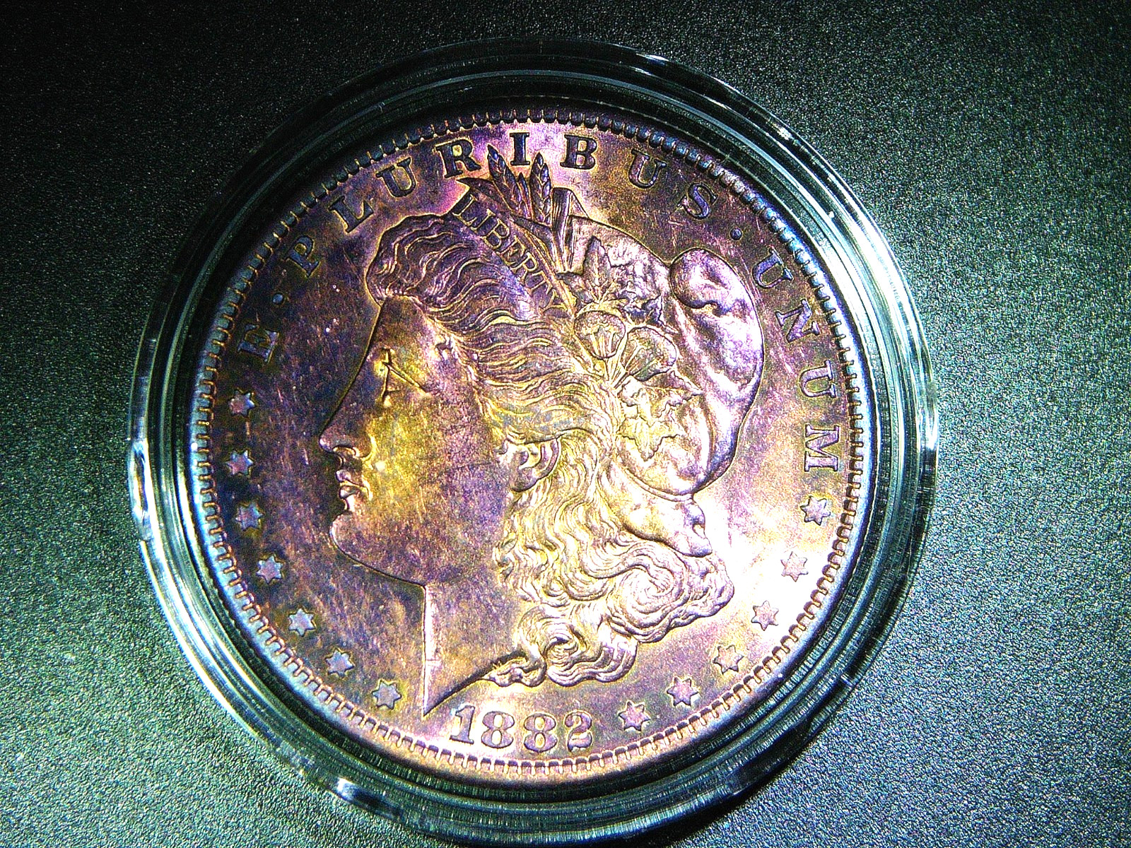 EF+ 1882-S MORGAN SILVER DOLLAR BEAUTIFUL TONED COLLECTOR GRADE COIN M-2231