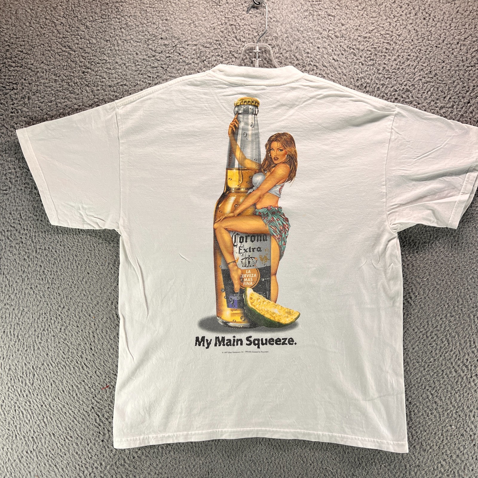 Vintage Corona Extra Shirt Mens L 90s Y2K Retro Beer Hippie Streetwear Beer