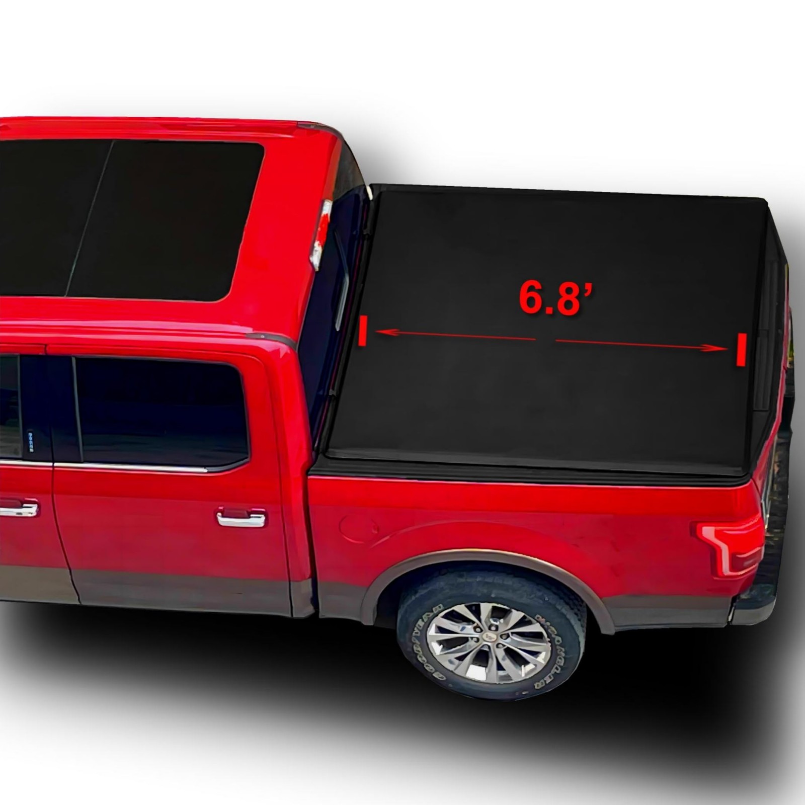Soft Roll Up 6.8' Tonneau Cover 1968-1983 Ford F-100 Short Styleside Vinyl
