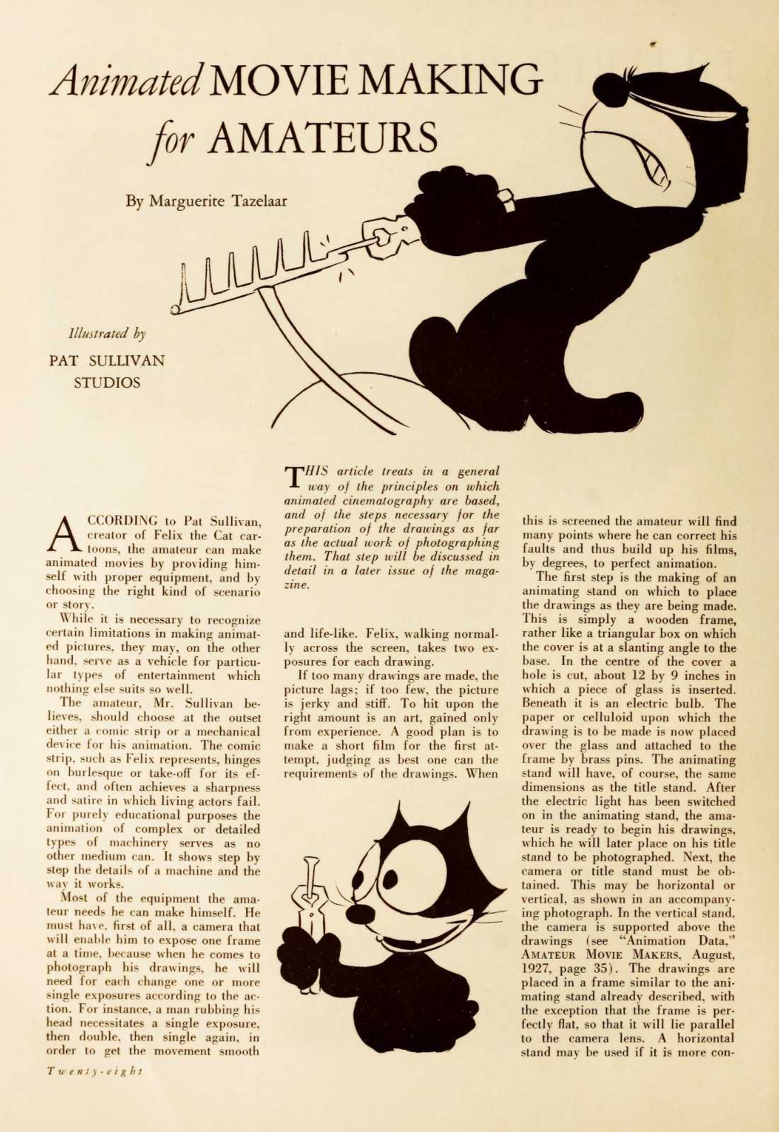 Five Page Article with FELIX the CAT - Cartoon Star - 5 x 7 inch Reprints Five Page Article with FELIX the CAT - Cartoon Star - 5 x 7 inch Reprints