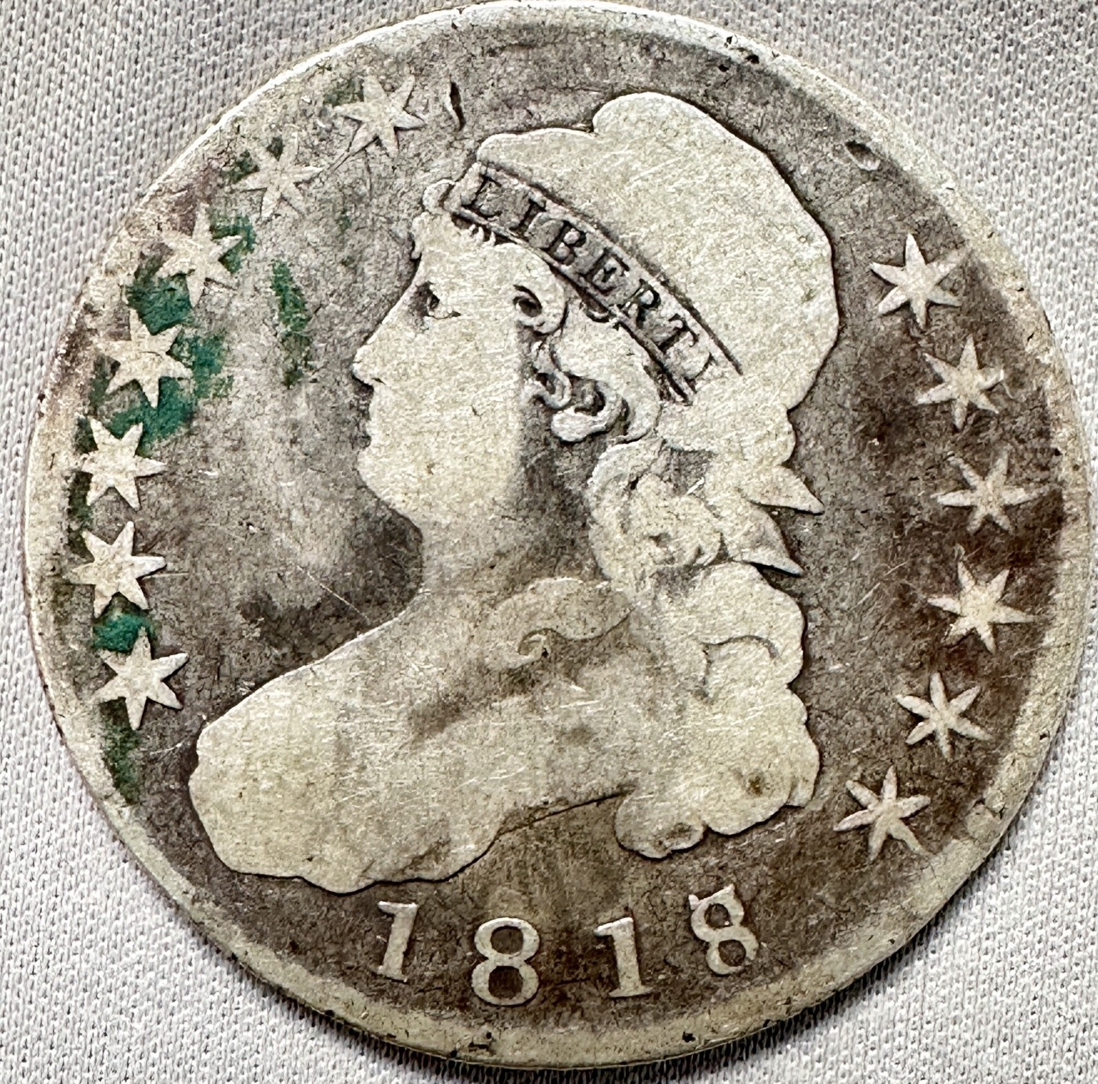 1818/7 United States 50 Cents / ½ Dollar 