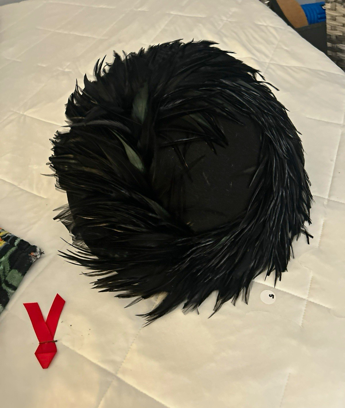 Vintage Feather adorned hat
