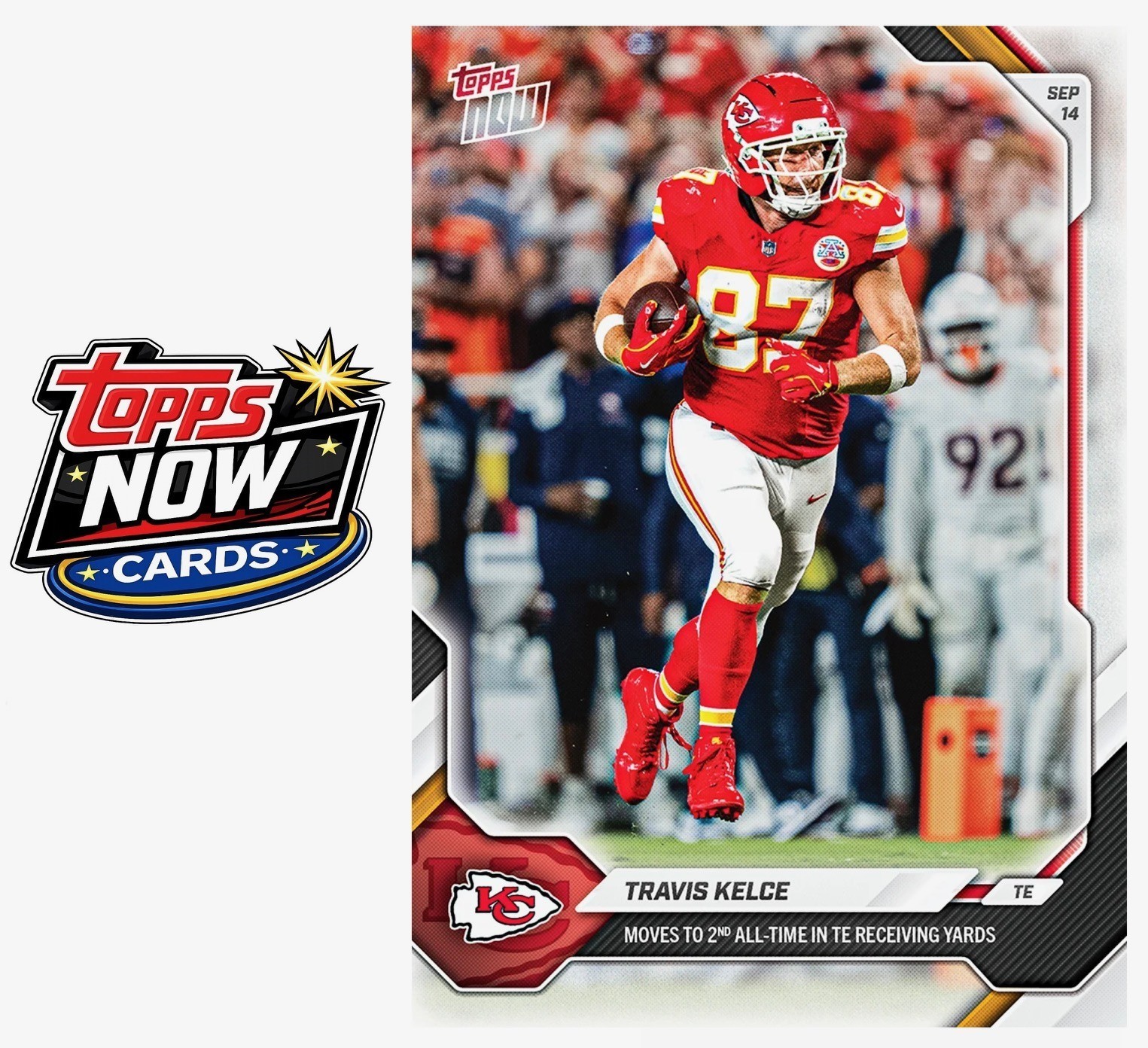 2026 Topps Now NFL #18 Travis Kelce Kansas City Royals - PRESALE