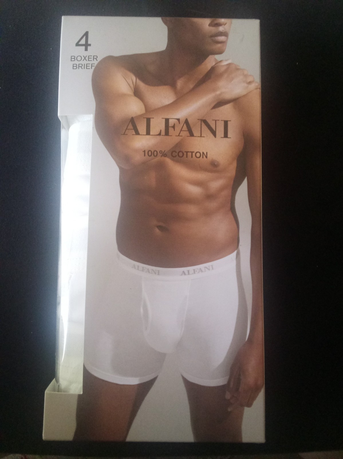 Alfani Boxer Brief Medium 32-34 White Alfani Boxer Brief Medium 32-34 White