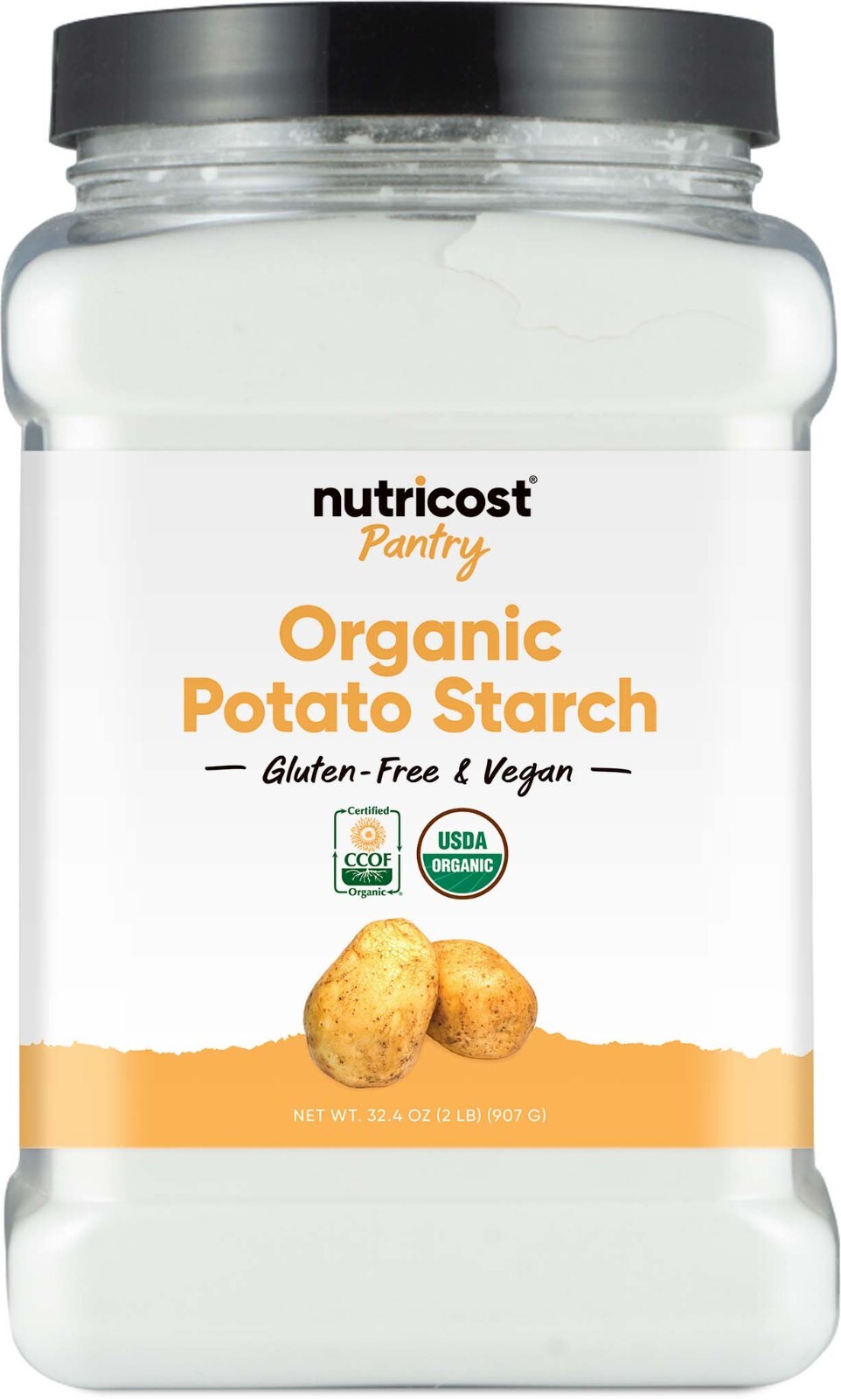 Nutricost Pantry Organic Potato Starch 2 Pound - Gluten-Free & Vegan