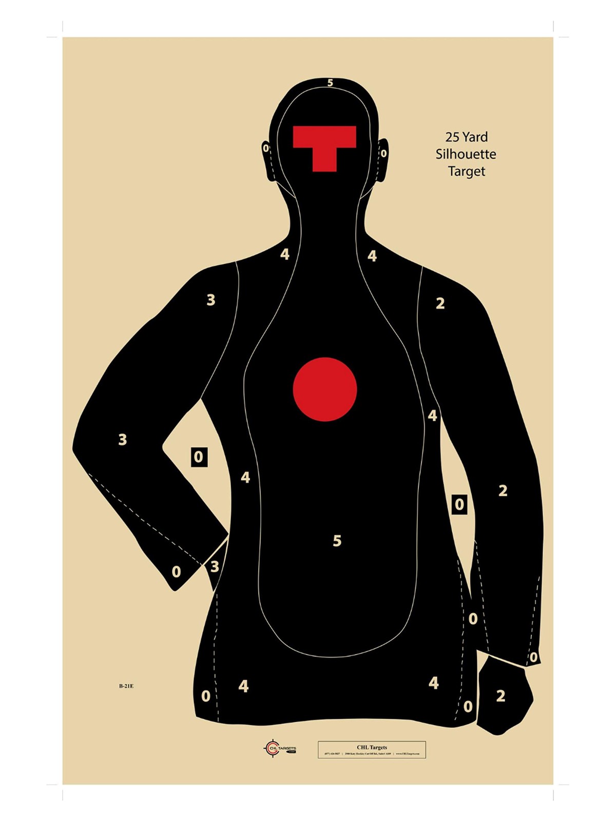 Chltargets Official Nra B-21E Target 21 Yard Target Shooting Paper Targets Chltargets Official Nra B-21E Target 21 Yard Target Shooting Paper Targets