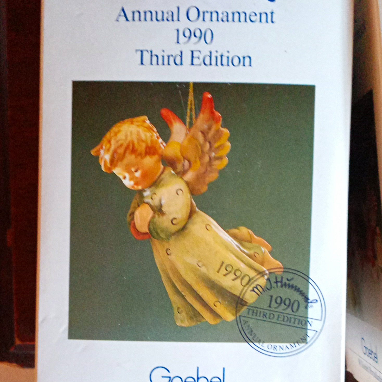 Goebel M.I. Hummel Annual Ornament Angel 1988-1992 Christmas Hanging Decor Goebel M.I. Hummel Annual Ornament Angel 1988-1992 Christmas Hanging Decor