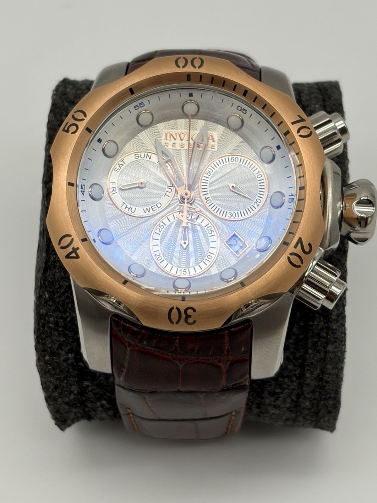 Invicta Men\'s 0359 Reserve Collection Venom Chronograph Brown Leather SWISSWatch Invicta Men\'s 0359 Reserve Collection Venom Chronograph Brown Leather SWISSWatch