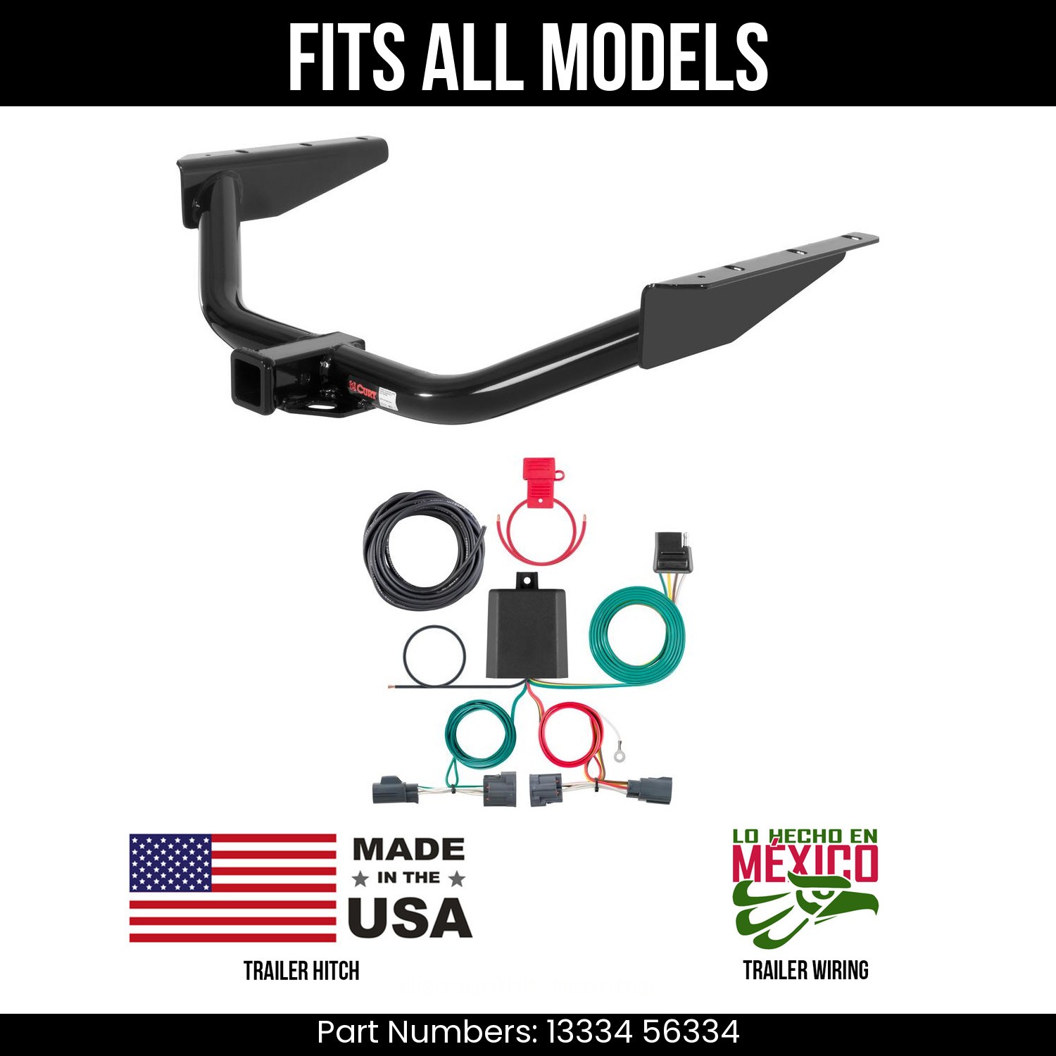 07-12 Dodge Nitro Trailer Hitch 4Way Wiring Harness Kit Fits All Models Curt