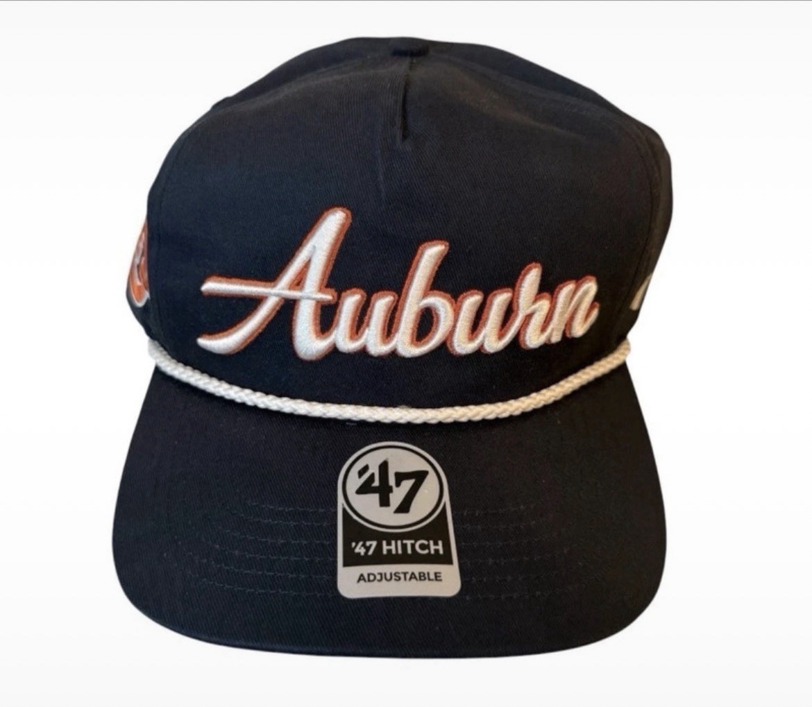 Auburn Tigers \'47 Brand Hitch Rope Hat Script Vintage Style Adjustable Cap...