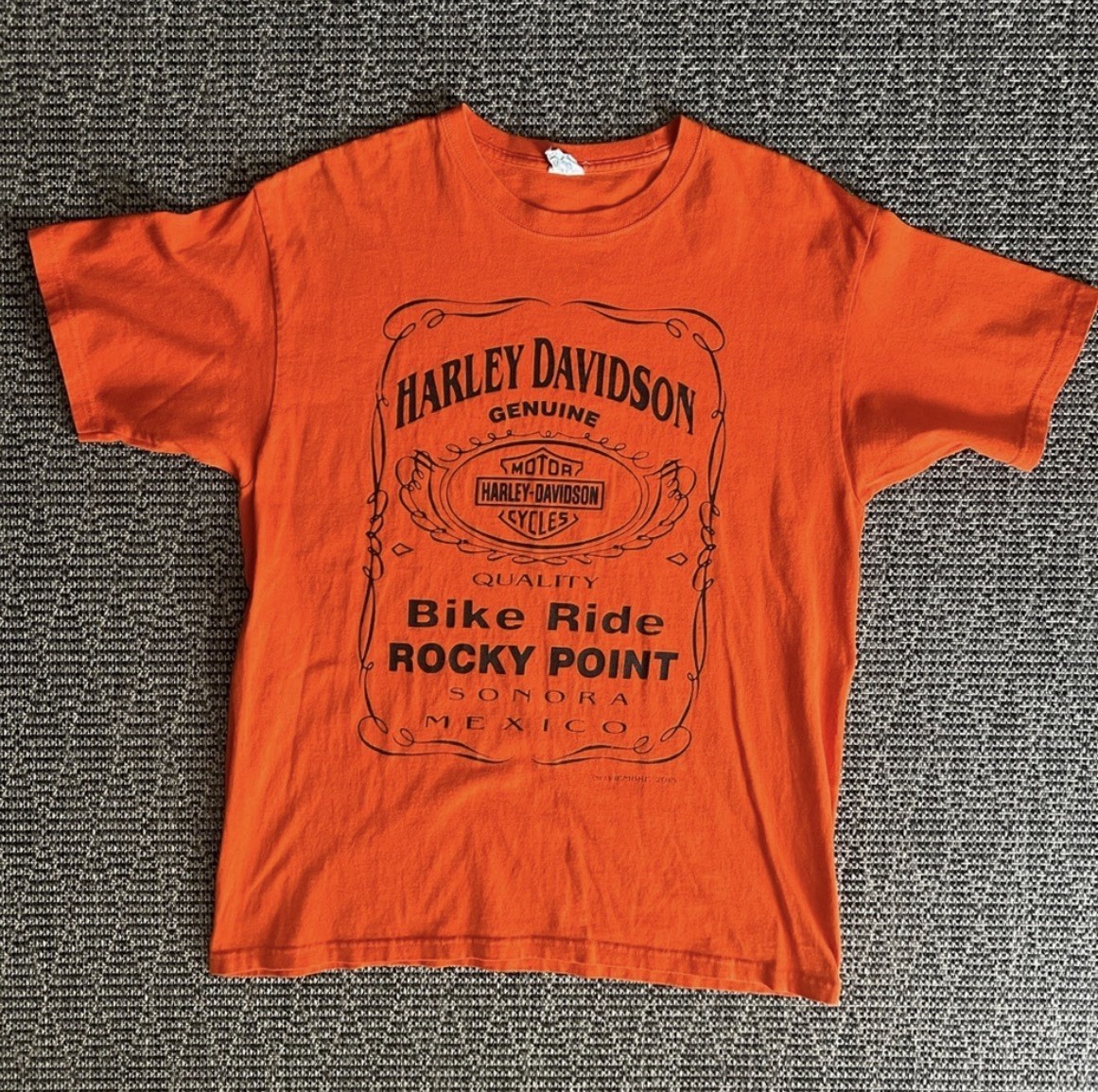 Harley Davidson Sonora Mexico Bike Ride  ROCKY POINT T-Shirt Size: Large (used)
