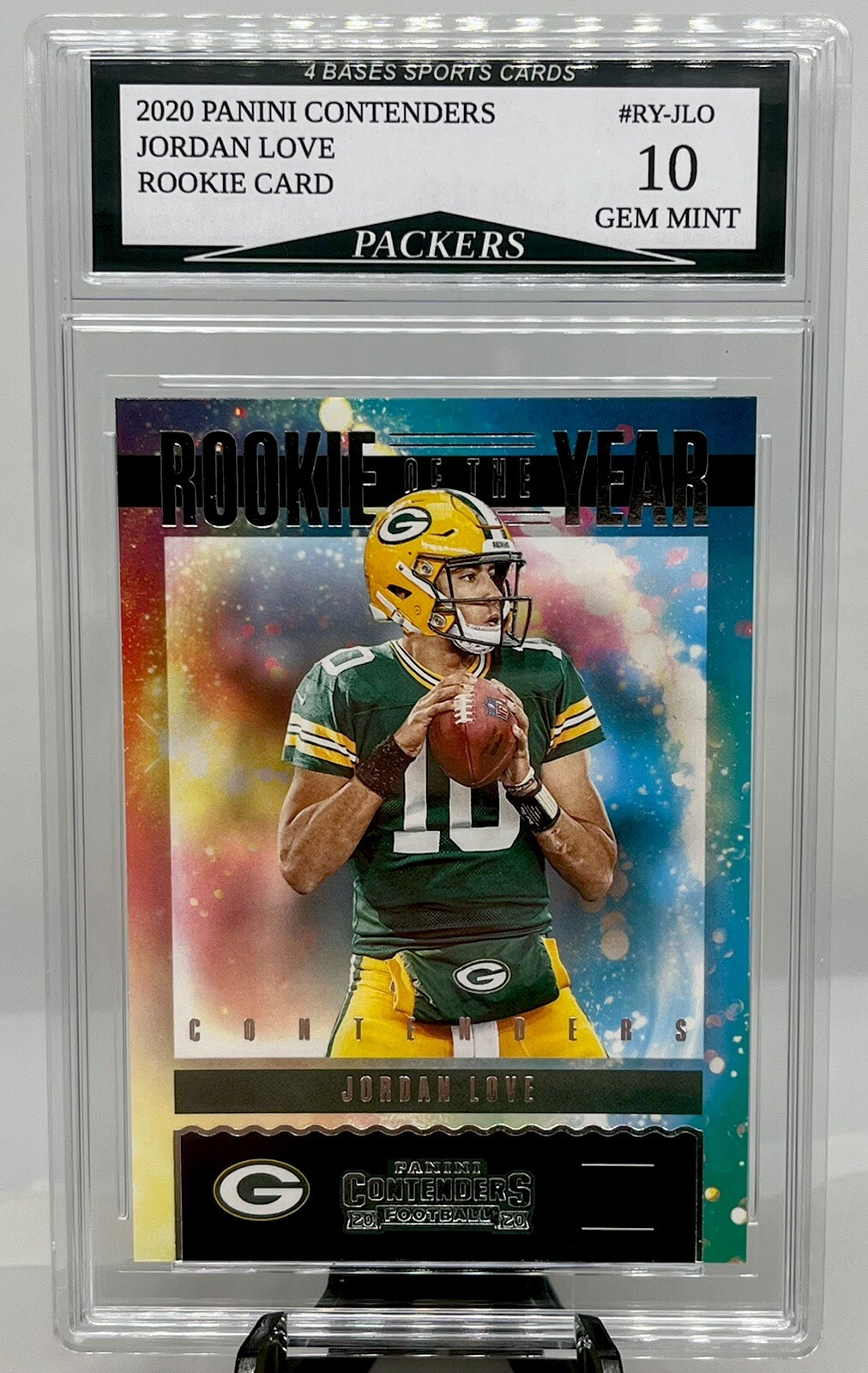 2020 Panini Contenders Jordan Love Packers Rookie Of The Year Card 