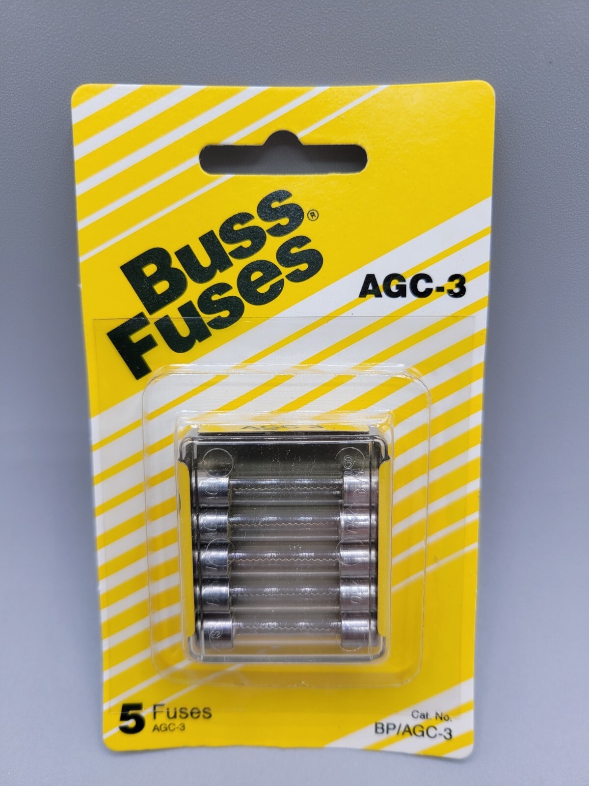 NEW 5 Pack Cooper Bussmann Glass Fuse 3A BP/AGC-3 Buss Fuses AGC-3