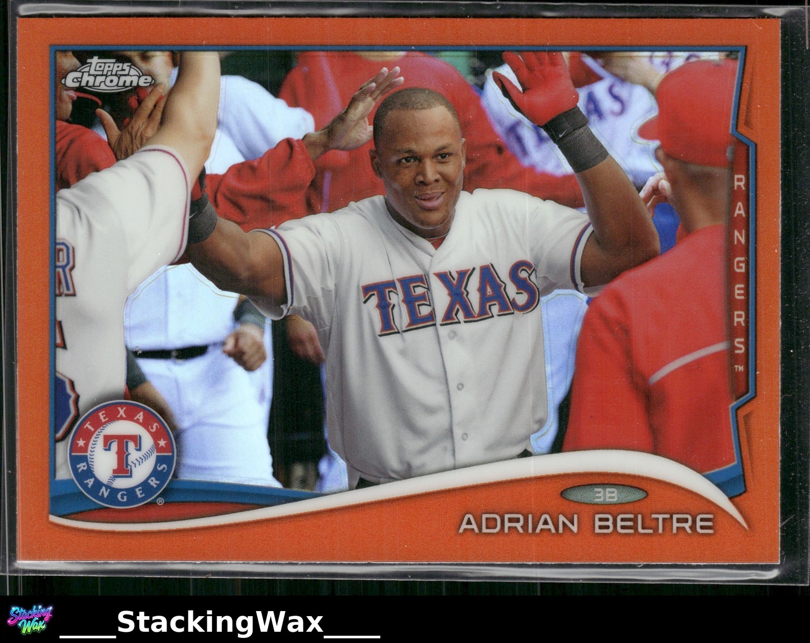 Adrian Beltre 2014 Topps Chrome #50 Orange Refractor HOF Texas Rangers
